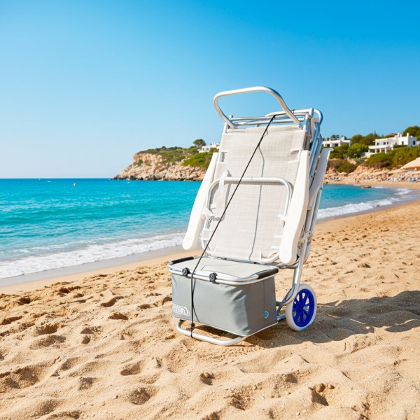 Carrinho de cadeira de praia - acessórios de praia | Distria
