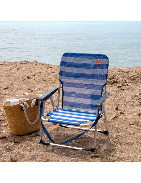 Cadeira de praia dobrável de alumínio | Distria