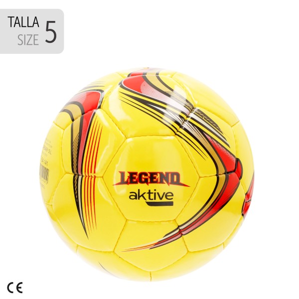 Aktive Bola de futebol em couro sintético T5 com costuras reforçadas | Distria