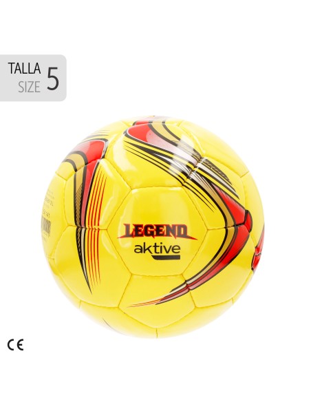 Aktive Bola de futebol em couro sintético T5 com costuras reforçadas | Distria