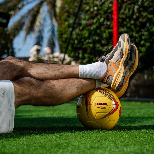 Aktive Bola de futebol em couro sintético T5 com costuras reforçadas | Distria