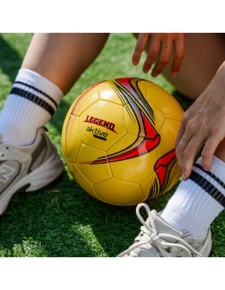 Aktive Bola de futebol em couro sintético T5 com costuras reforçadas | Distria