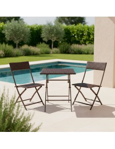 Conjunto de mesa e cadeiras de terraço dobrável | Distria 2