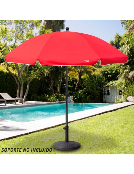 Grande guarda-chuva vermelho - Guarda-chuvas praia | Distria