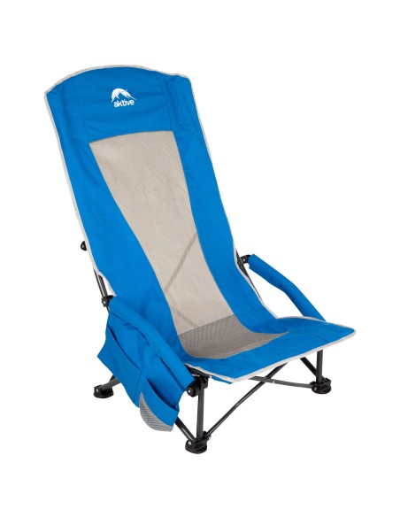 Cadeira dobrável azul Aktive | Distria