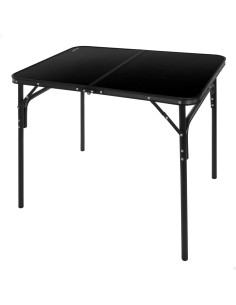 Mesa de acampamento dobrável preta antiderrapante | Distria