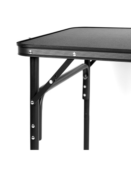 Mesa de acampamento dobrável preta antiderrapante | Distria