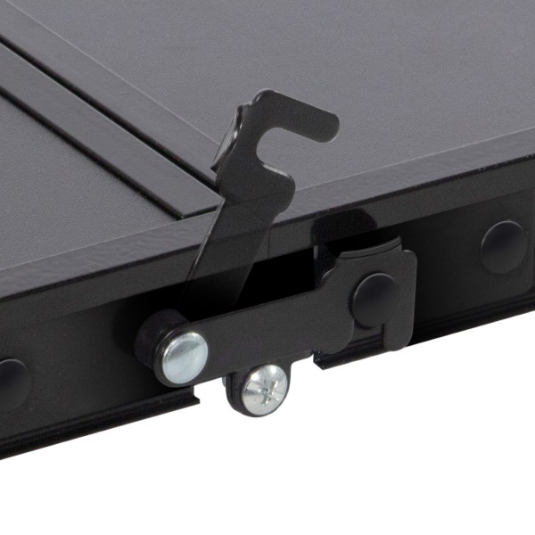 Mesa de acampamento dobrável preta antiderrapante | Distria