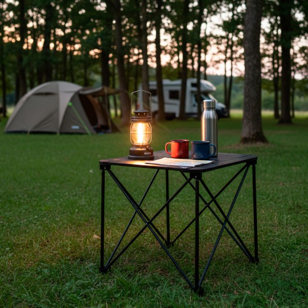 Mesa de camping dobrável anti-roll Aktive | Distrito