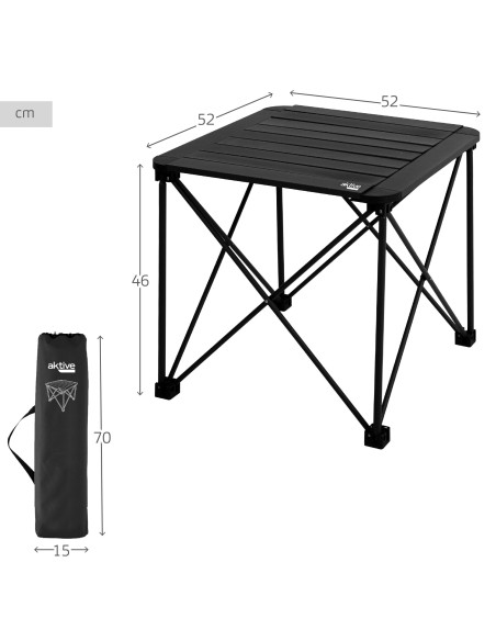 Mesa de camping dobrável anti-roll Aktive | Distrito