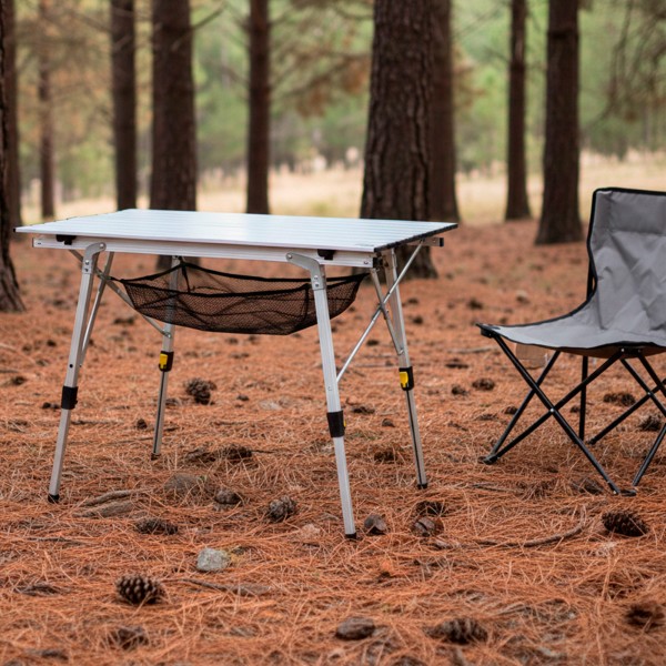 Mesa dobrável camping ajustável e desmontável Aktive | Distria