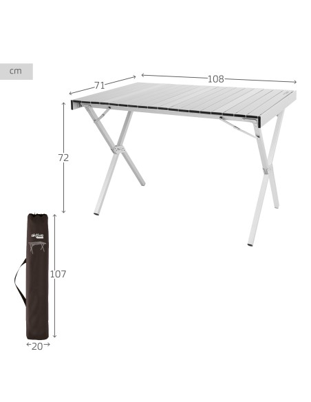 Mesa plegável camping desmontável Active | distribuição