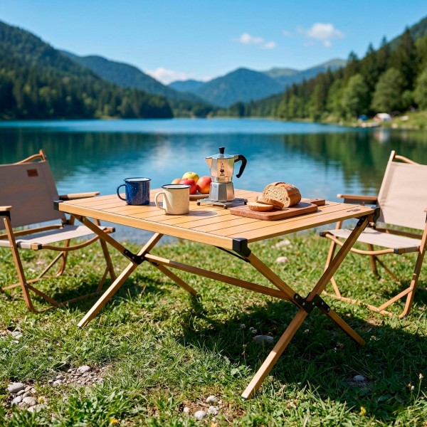 Mesa dobrável glamping Aktive | Distria