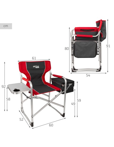 Silla camping diretor com mesa y bolsa termet | Distria
