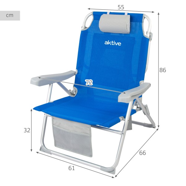Cadeiras de praia ultra-resistentes com mochila | Distria