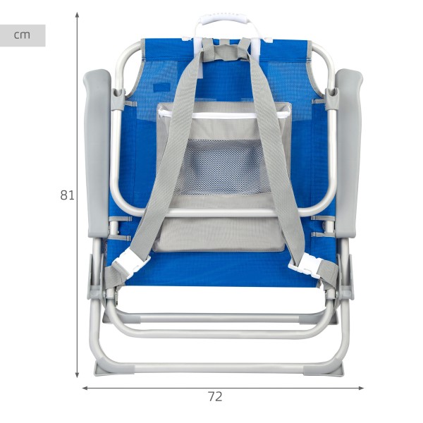 Cadeiras de praia ultra-resistentes com mochila | Distria