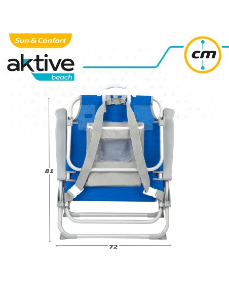 Cadeiras de praia ultra-resistentes com mochila | Distria