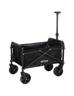 Carrinho de praia preto Aktive 4 rodas | Distria