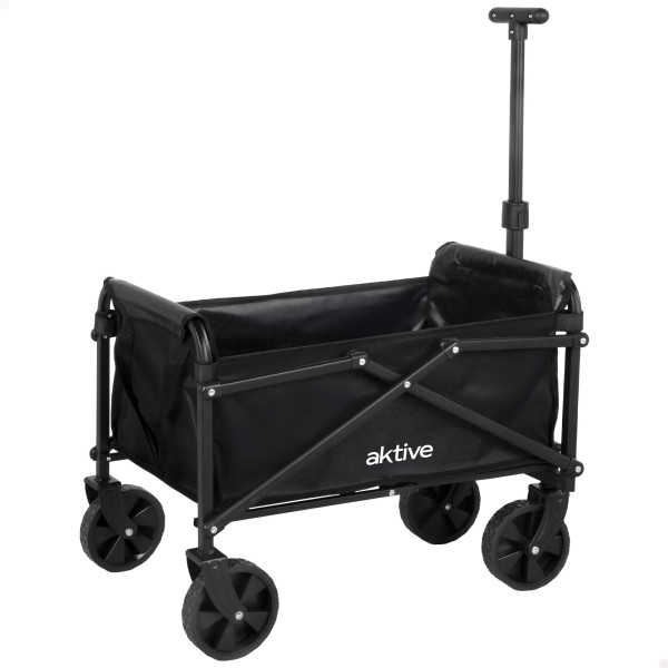 Carrinho de praia preto Aktive 4 rodas | Distria