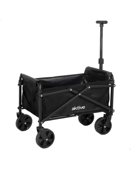 Carrinho de praia preto Aktive 4 rodas | Distria