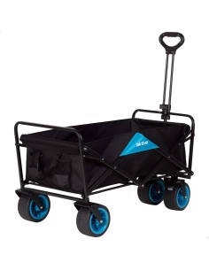 Carrinho de praia dobrável Aktive 90x50x97 cm com 4 rodas | Distria