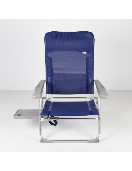 Cadeira de praia dobrável Slim com mesa lateral | Distria