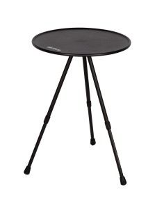 Aktive Mesa de acampamento dobrável redonda preta, compacta e leve | Distria
