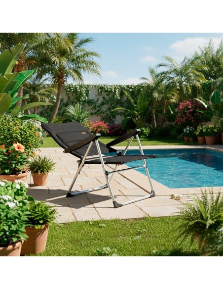 Cadeira de jardim dobrável acolchoada | Distria