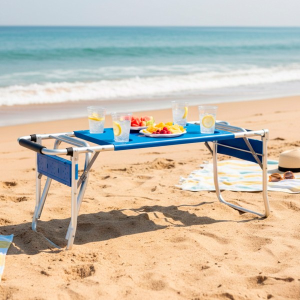 Carro mesa playa plegable 2 em 1 | Distria