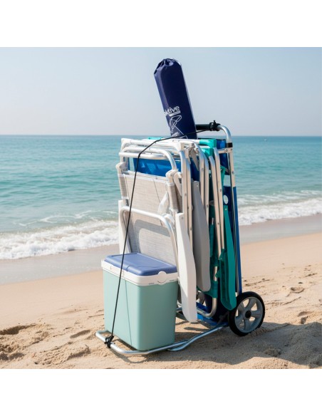 Carro mesa playa plegable 2 em 1 | Distria