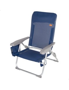 Cadeira de praia dobrável extraplana com bolso lateral | Distria