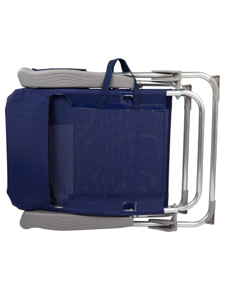 Cadeira de praia dobrável extraplana com bolso lateral | Distria