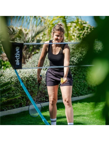 Rede de badminton portátil e extensível Aktive | Distria