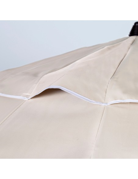 Guarda-chuva de praia corta-vento creme 240 cm | Distria