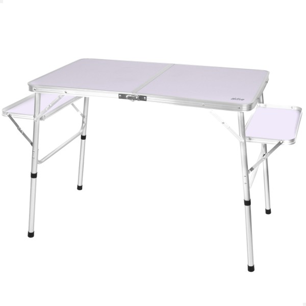Mesa de camping dobrável 96x60 cm, altura ajustável, malva | Aktive