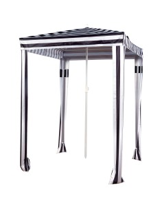 Guarda-sol de praia 2 em 1 conversível em tenda 145x145 cm | Aktive