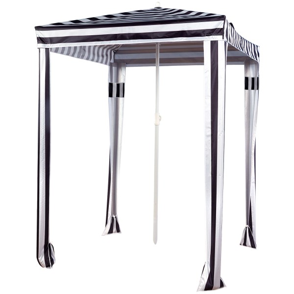 Guarda-sol de praia 2 em 1 conversível em tenda 145x145 cm | Aktive