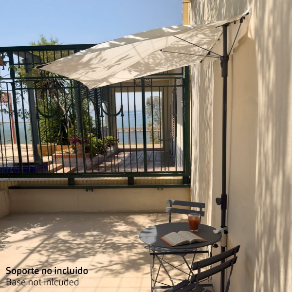 Guarda-sol de parede para terraço ou jardim 160x100 cm Aktive | Distria