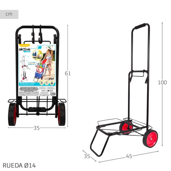 Carrinho de praia dobrável - carrinhos de praia | Distria