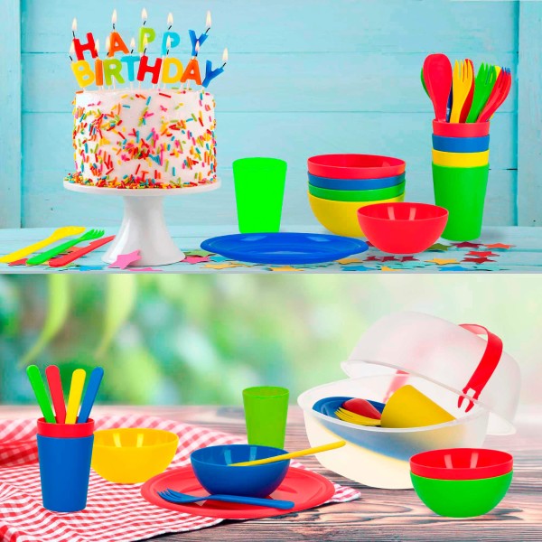 Set utensílios picnic 4 pessoas | Distria.com