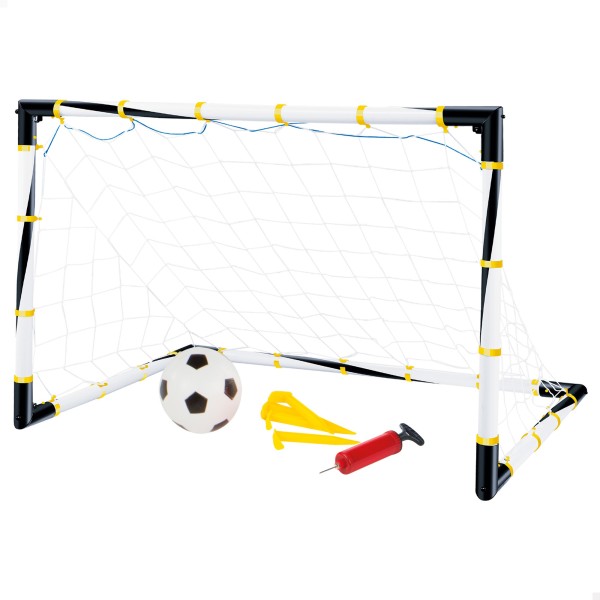 Gol de futebol dobrável com bola e insuflador | Distria