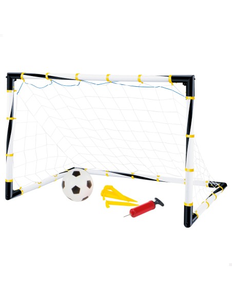 Gol de futebol dobrável com bola e insuflador | Distria
