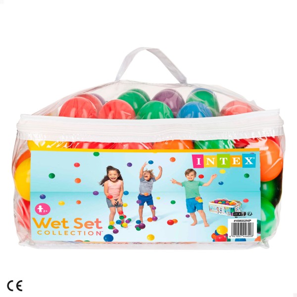 Pack de 100 bolas coloridas INTEX Fun Ballz