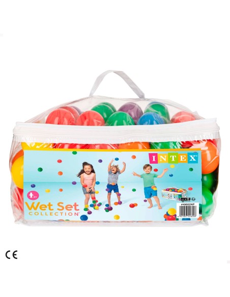 Pack de 100 bolas coloridas INTEX Fun Ballz