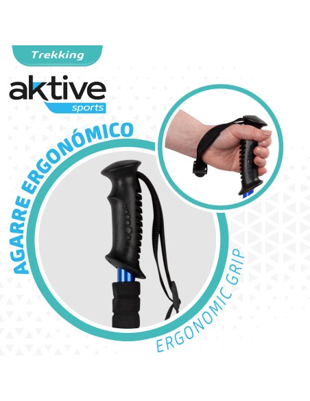 Bastão trekking regulável 135 cm | Distria