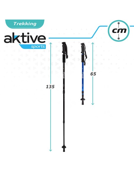Bastão trekking regulável 135 cm | Distria