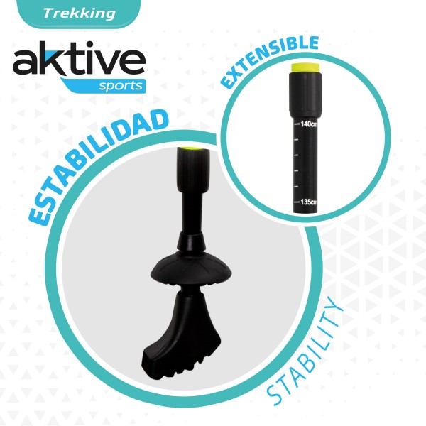 Conjunto de dois bastões de trekking extensíveis | Distria