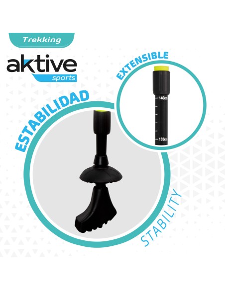 Conjunto de dois bastões de trekking extensíveis | Distria