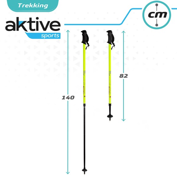 Conjunto de dois bastões de trekking extensíveis | Distria