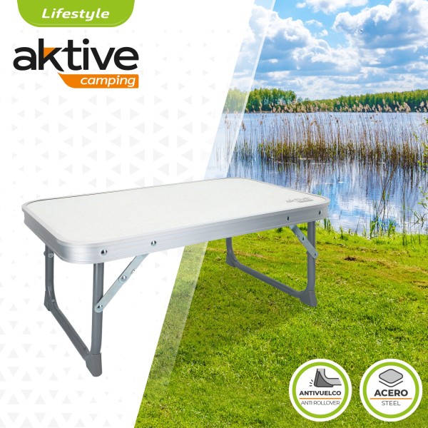 Mesa baixa dobrável para camping e praia - Distria